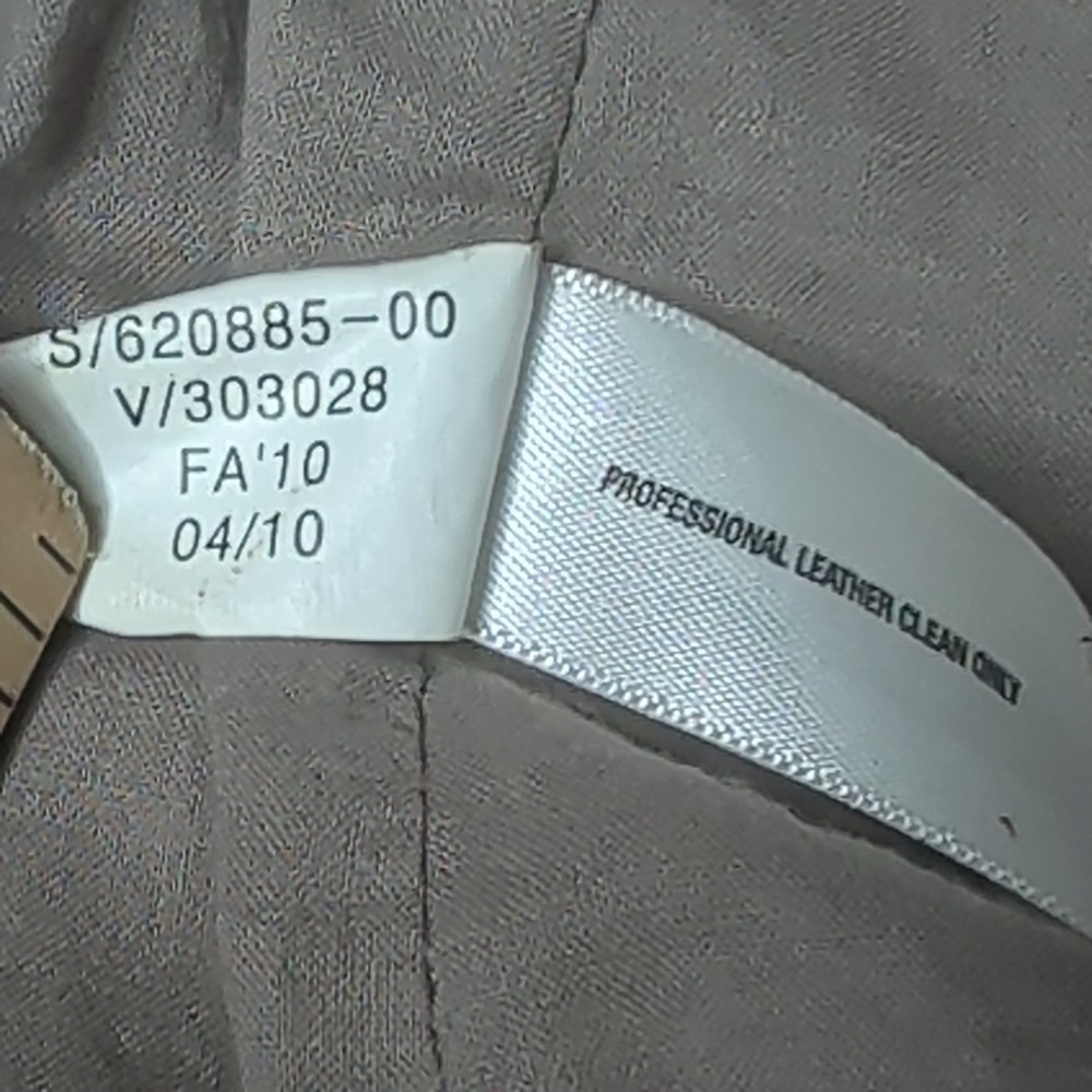 Gap Edition Womens Tan Genuine Leather Stand Collar Button Front Jacket Size M - Picture 4 of 16
